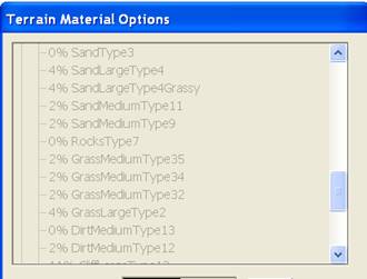 Terrain Material Options: Disabled